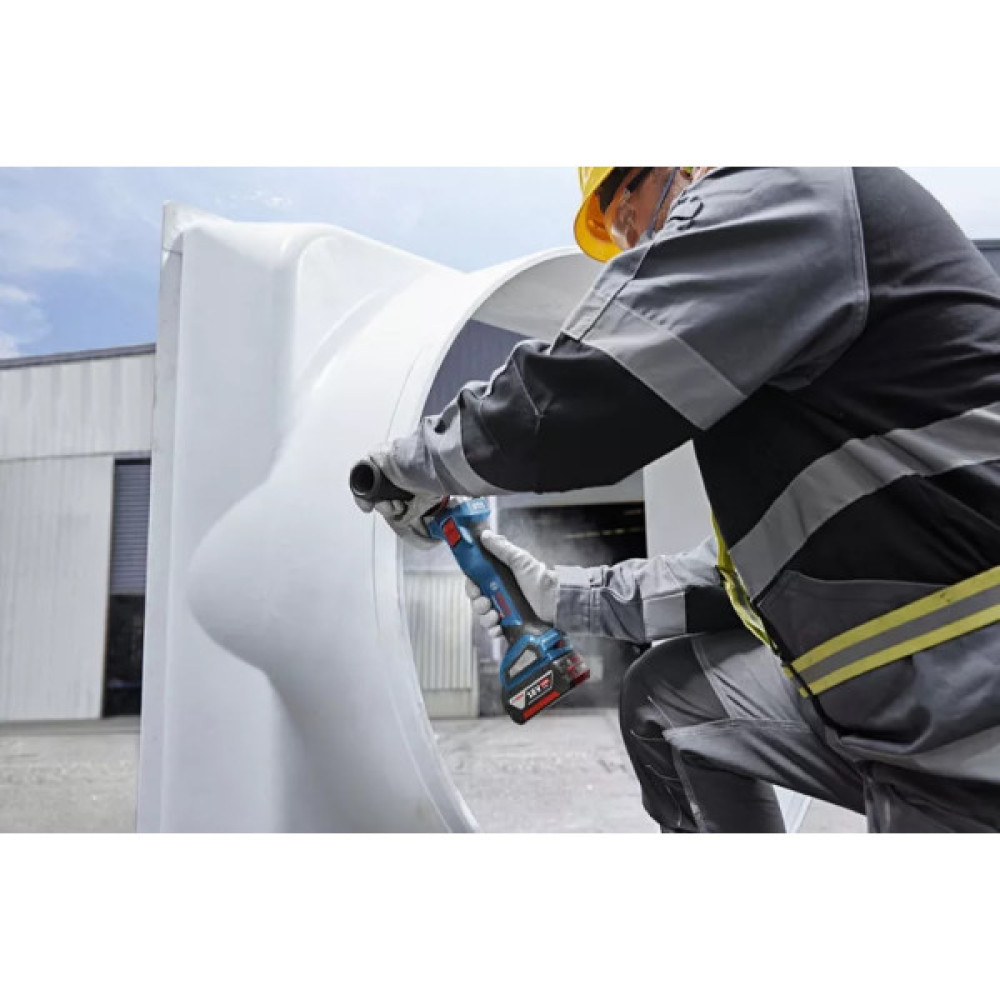 Шліфмашина кутова акумуляторна Bosch Professional GWS 18V-11S 125мм 18В 1x5А·год 0-9000об·хв 1.7кг кейс ЗП GAL1880CV