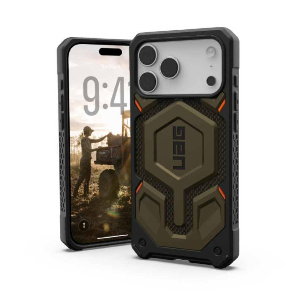 Чохол до мобільного телефона UAG iPhone 17 Pro Max Monarch Pro MagSafe Kevlar Element Green (11451411397B) Чохол до мобільного телефона UAG iPhone 17 Pro Max Monarch Pro MagSafe Kevlar Element Green (11451411397B)