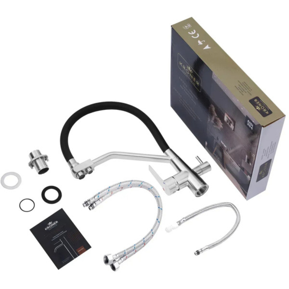 Змішувач Kroner Klassisch-ESG03817BLK (CV027936)