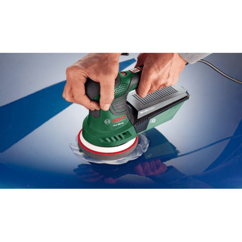 Шліфмашина ексцентрикова Bosch PEX 300 AE 200Вт 125мм 4000-24000об/хв 1.5кг