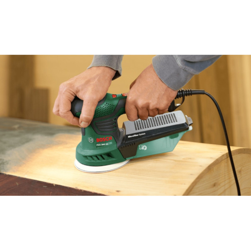 Шліфмашина ексцентрикова Bosch PEX 300 AE 200Вт 125мм 4000-24000об/хв 1.5кг