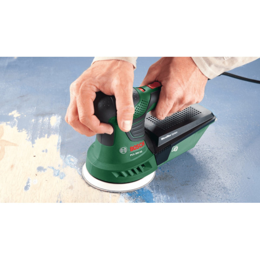 Шліфмашина ексцентрикова Bosch PEX 300 AE 200Вт 125мм 4000-24000об/хв 1.5кг