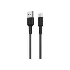 Дата кабель USB 2.0 AM to USB-C 1.0m 3A silicone BX30 black BOROFONE (6931474706928)
