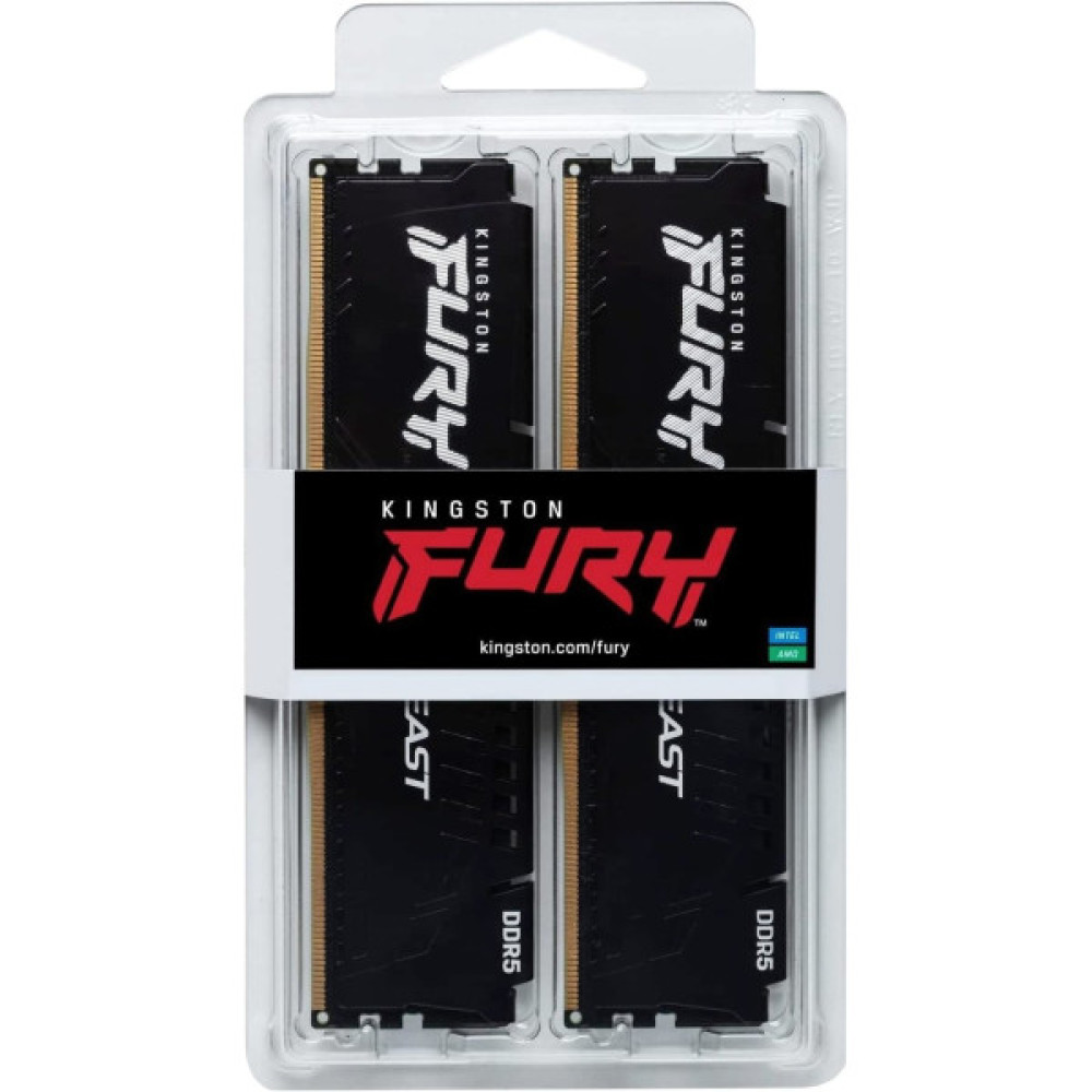 Пам'ять ПК Kingston DDR5 64GB KIT (32GBx2) 6000 FURY Beast EXPO