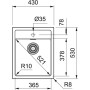 Мийка кухонна Franke Sirius тектонайт, прямокут., без крила, 430х530х200мм, чаша - 1, врізна, бежевий Мийка кухонна Franke Sirius тектонайт, прямокут., без крила, 430х530х200мм, чаша - 1, врізна, бежевий