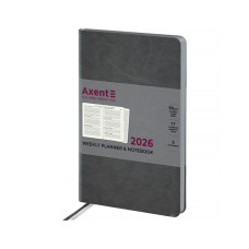 Тижневик Axent датований 2026 Partner City Soft 125х195, сірий (8521-26-06-A)