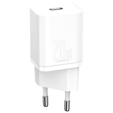 Зарядний пристрій Baseus Super Si 1C 20W With Simple Wisdom Data Cable Type-C/iP White (TZCCSUP-B02) Зарядний пристрій Baseus Super Si 1C 20W With Simple Wisdom Data Cable Type-C/iP White (TZCCSUP-B02)