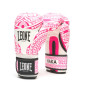 Боксерські рукавички Leone GN329 Haka White/Pink 10 oz (GN329_White/Pink_10oz)