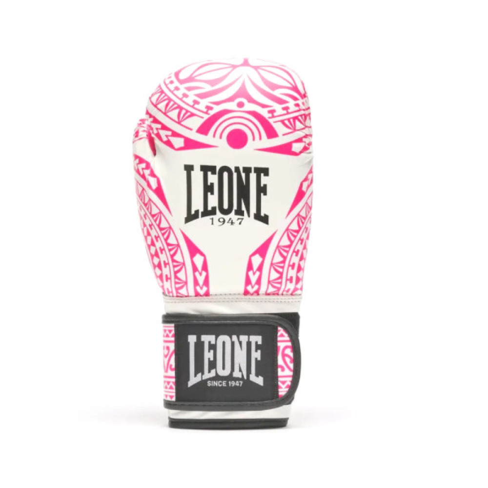 Боксерські рукавички Leone GN329 Haka White/Pink 10 oz (GN329_White/Pink_10oz)