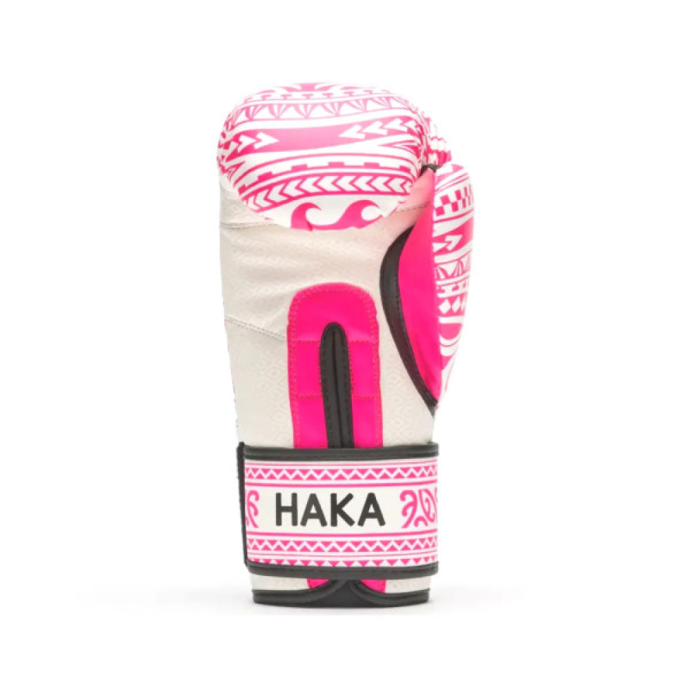 Боксерські рукавички Leone GN329 Haka White/Pink 10 oz (GN329_White/Pink_10oz)