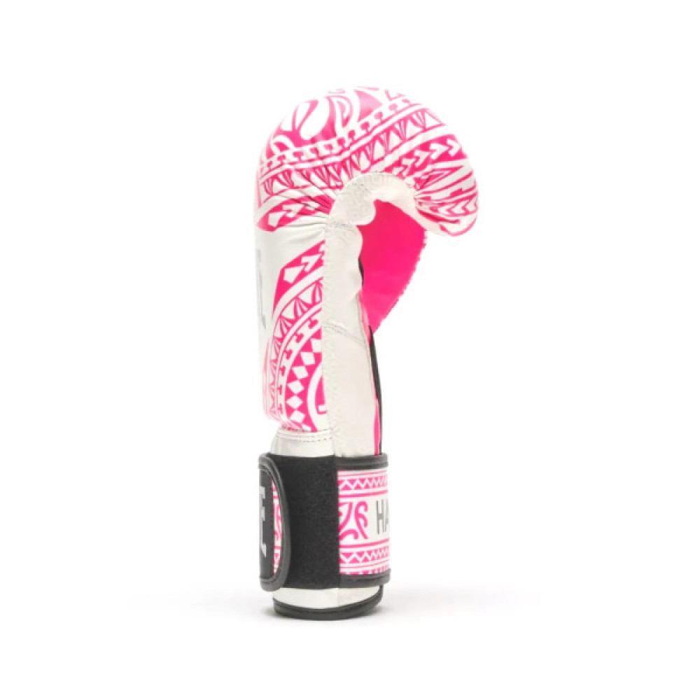Боксерські рукавички Leone GN329 Haka White/Pink 10 oz (GN329_White/Pink_10oz)