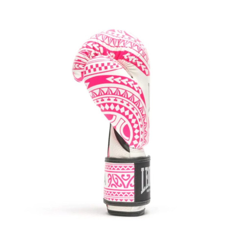 Боксерські рукавички Leone GN329 Haka White/Pink 10 oz (GN329_White/Pink_10oz)