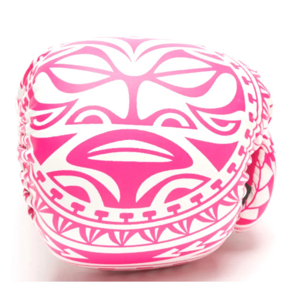 Боксерські рукавички Leone GN329 Haka White/Pink 10 oz (GN329_White/Pink_10oz)