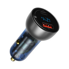 Зарядний пристрій Baseus Particular Digital Display QC+PPS Dual Quick Charger Car Charger 65W Shallow tarnish (CCKX-C0A)