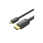Кабель мультимедійний HDMI M to HDMI micro M 2.0m V2.0 4K60Hz 18Gbps black Vention (AGIBH)