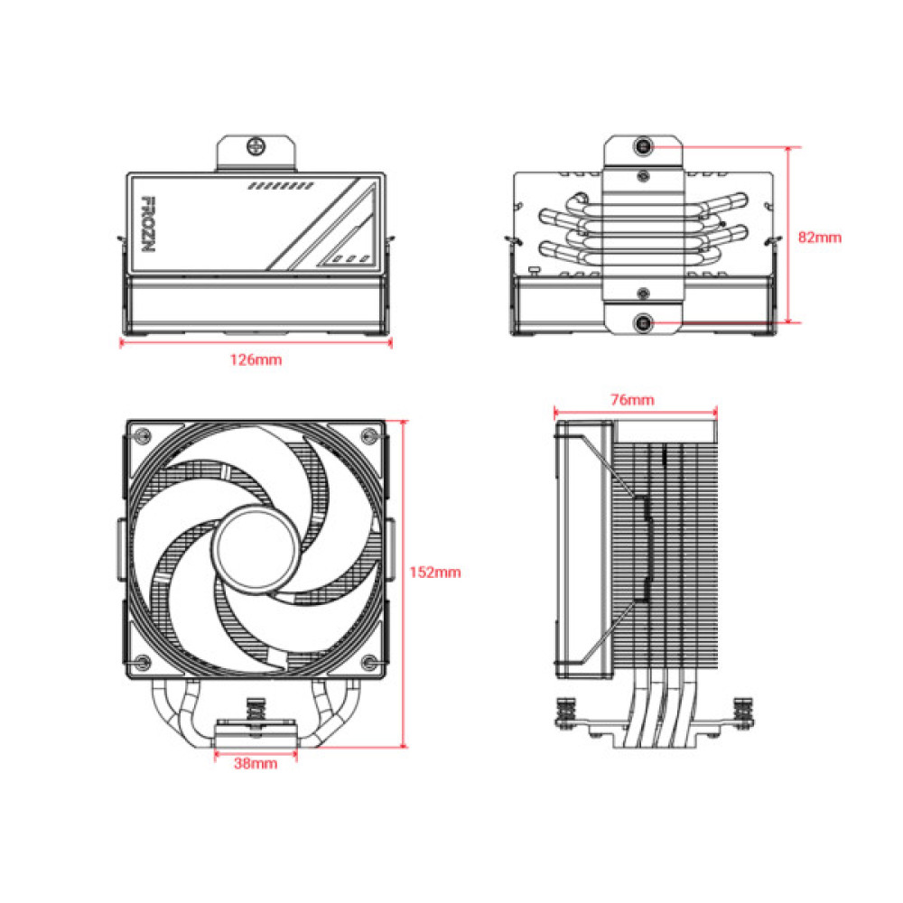 Кулер до процесора ID-Cooling FROZN A410 SE ARGB