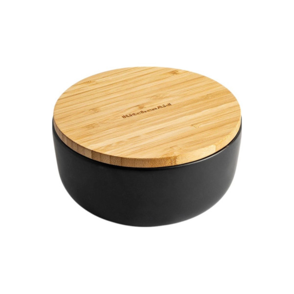 Миска KitchenAid Matte Oven-to-table з чорного керамограніту з кришкою (CC004972-001)