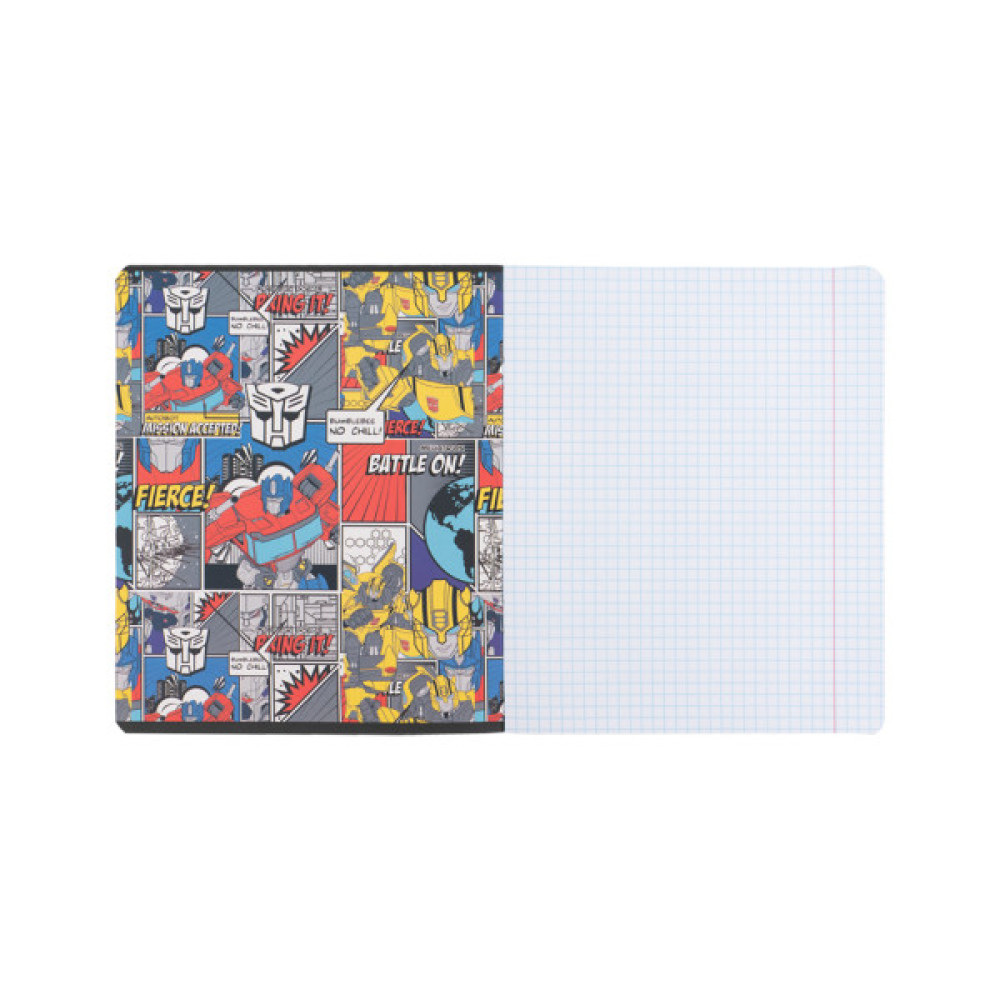 Зошит Kite Transformers, 12 аркушів, клітинка (TF25-232)
