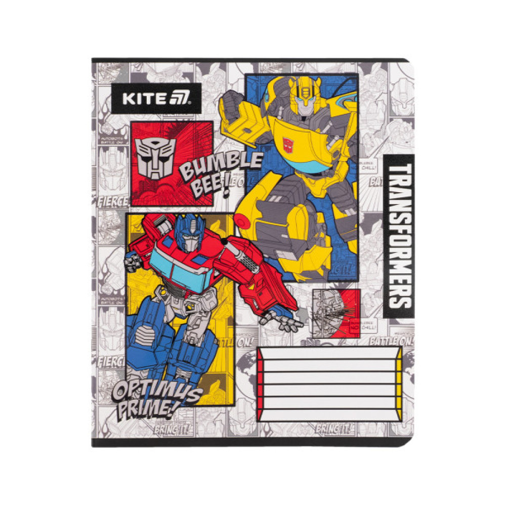 Зошит Kite Transformers, 12 аркушів, клітинка (TF25-232)