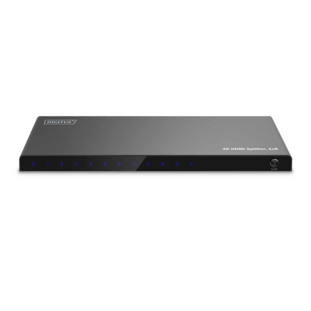 Відеосплітер DIGITUS HDMI (INx1 - OUTx8), 4K