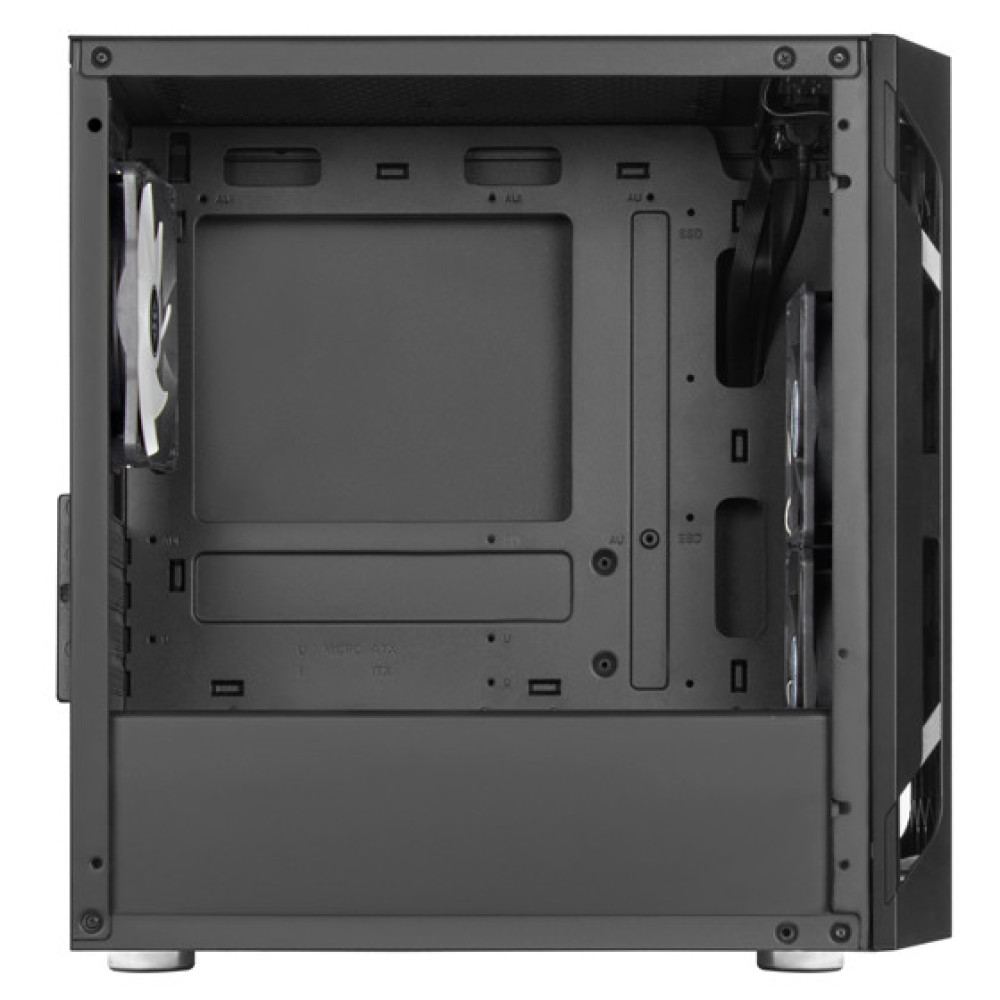 Корпус SilverStone Fara FAH1MB-PRO без БЖ, 1xUSB3.0, 2xUSB2.0, 3x120мм, ARGB VGA 320мм, LCS ready, TG Side Panel, mATX, чорний