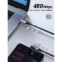 Дата кабель USB-C to USB-C 3.0m 60W US255 90-degree Angle Black Ugreen (80714) Дата кабель USB-C to USB-C 3.0m 60W US255 90-degree Angle Black Ugreen (80714)