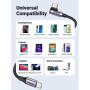 Дата кабель USB-C to USB-C 3.0m 60W US255 90-degree Angle Black Ugreen (80714) Дата кабель USB-C to USB-C 3.0m 60W US255 90-degree Angle Black Ugreen (80714)