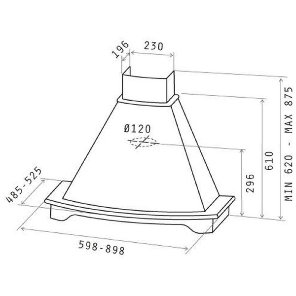 Витяжка кухонна Elica CORALINE WH/A/60 T.GREZZO