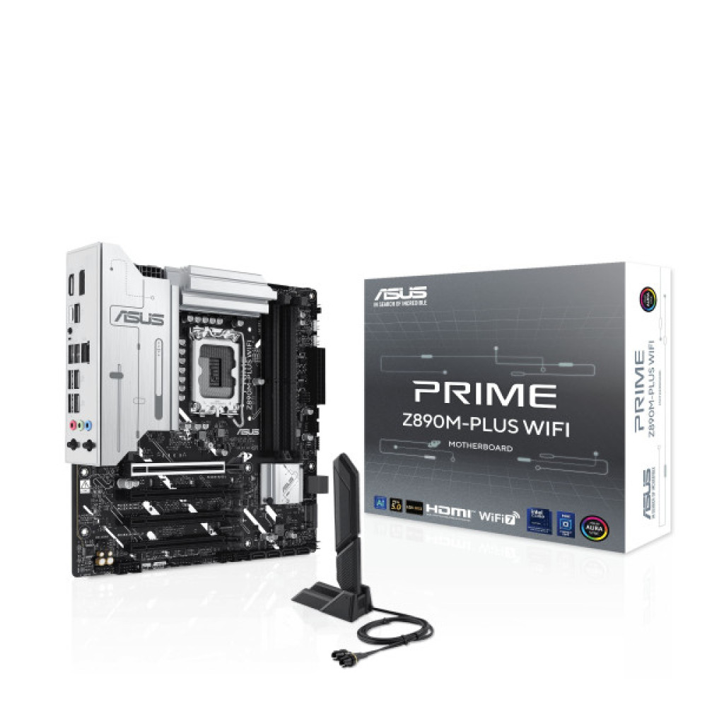 Материнcька плата ASUS PRIME Z890M-PLUS WIFI s1851 Z890 4xDDR5 M.2 HDMI DP Wi-Fi BT mATX