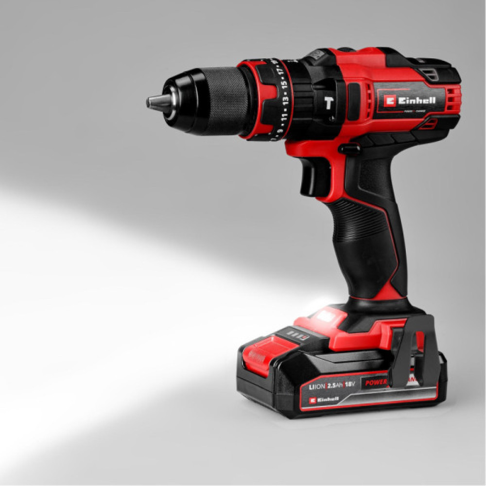 Шуруповерт Einhell TE-CD 18/44 Li-i PXC 18V, 2.5Ah, 44Нм (4514287)