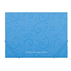 Папка на резинках Buromax А4, BAROCCO, sky-blue (BM.3914-14)