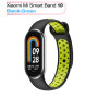 Ремінець до фітнес браслета BeCover Vents Style для Xiaomi Mi Smart Band 10 Black-Green (713629) Ремінець до фітнес браслета BeCover Vents Style для Xiaomi Mi Smart Band 10 Black-Green (713629)