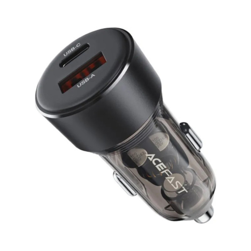 Зарядний пристрій Acefast 2xUSB 60W (USB-C + USB-A) B12 (6974316282914)