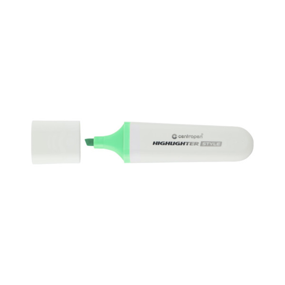 Маркер Centropen текстовий Highlighter Style 1-4,6 мм клин. пастельний зелений (6252/60)