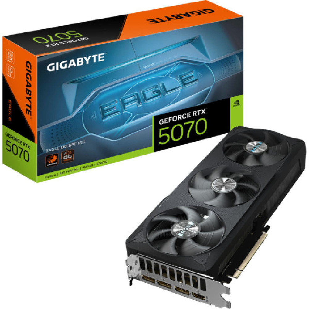 Відеокарта GIGABYTE GeForce RTX5070 12Gb EAGLE OC SFF (GV-N5070EAGLE OC-12GD)