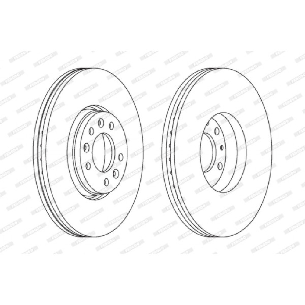 Гальмівний диск FERODO DDF1615