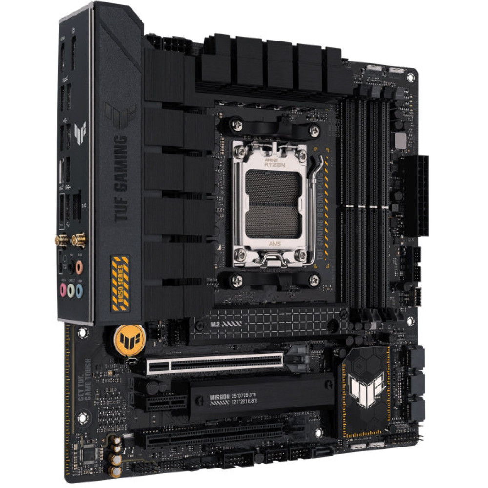 Материнcька плата ASUS TUF GAMING B650M-PLUS WIFI sAM5 B650 4xDDR5 M.2 HDMI DP WiFi BT mATX