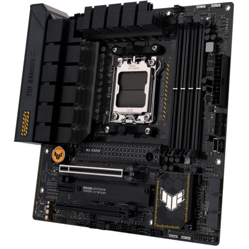 Материнcька плата ASUS TUF GAMING B650M-PLUS WIFI sAM5 B650 4xDDR5 M.2 HDMI DP WiFi BT mATX