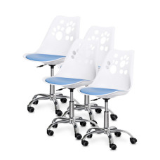 Дитяче крісло Evo-kids Indigo 4 шт White / Blue (H-232 W/BL- X4)