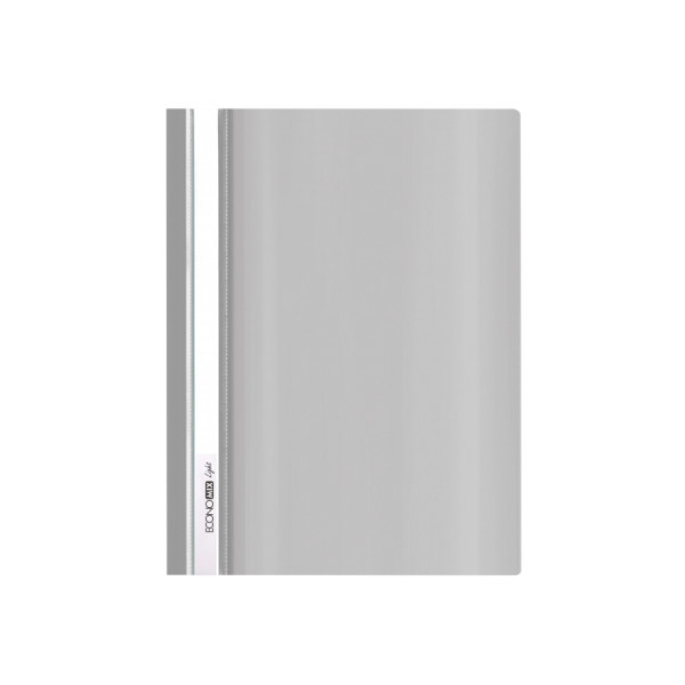 Папка-швидкозшивач Economix А4 Light без перфорації, сіра (E38503-10)