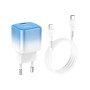 Зарядний пристрій HOCO C101A USB-C PD20W + cable USB-C to Lightning Ice Blue (6931474769381) Зарядний пристрій HOCO C101A USB-C PD20W + cable USB-C to Lightning Ice Blue (6931474769381)