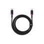 Дата кабель USB-C to USB-C 2.0m 100W Dura Series black red Baseus (P10377803U01-03)