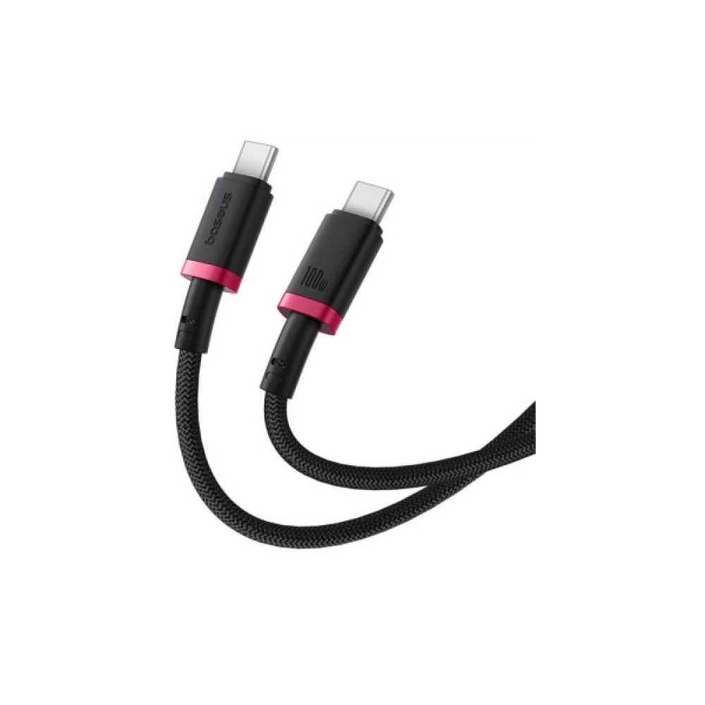 Дата кабель USB-C to USB-C 2.0m 100W Dura Series black red Baseus (P10377803U01-03)