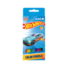 Олівці кольорові Kite Hot Wheels тригранні, 12 кольорів (HW25-053)