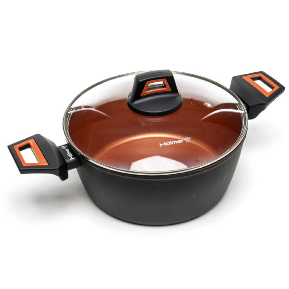 Каструля Hölmer кована з кришкою CR-1342-SBMCL Carrot 4,2 л (CR-1342-SBMCL Carrot)