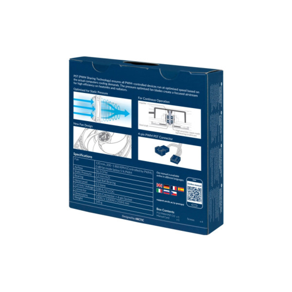 Кулер до корпусу Arctic P12 PWM PST CO (ACFAN00121A)