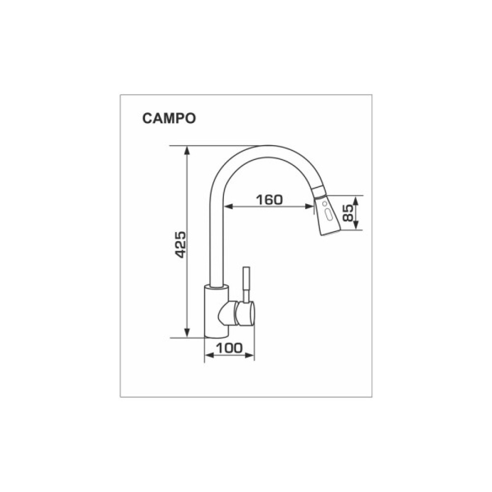 Змішувач GRANADO Campo LUX terra (gz0503L)