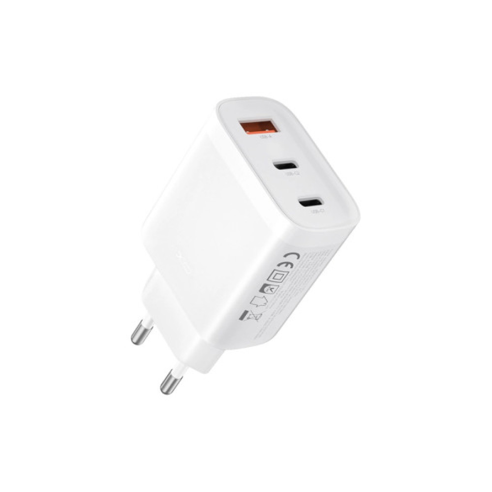 Зарядний пристрій XO L117 2xUSB-C PD45W + 1xUSB-A QC3.0 White (L117.white)