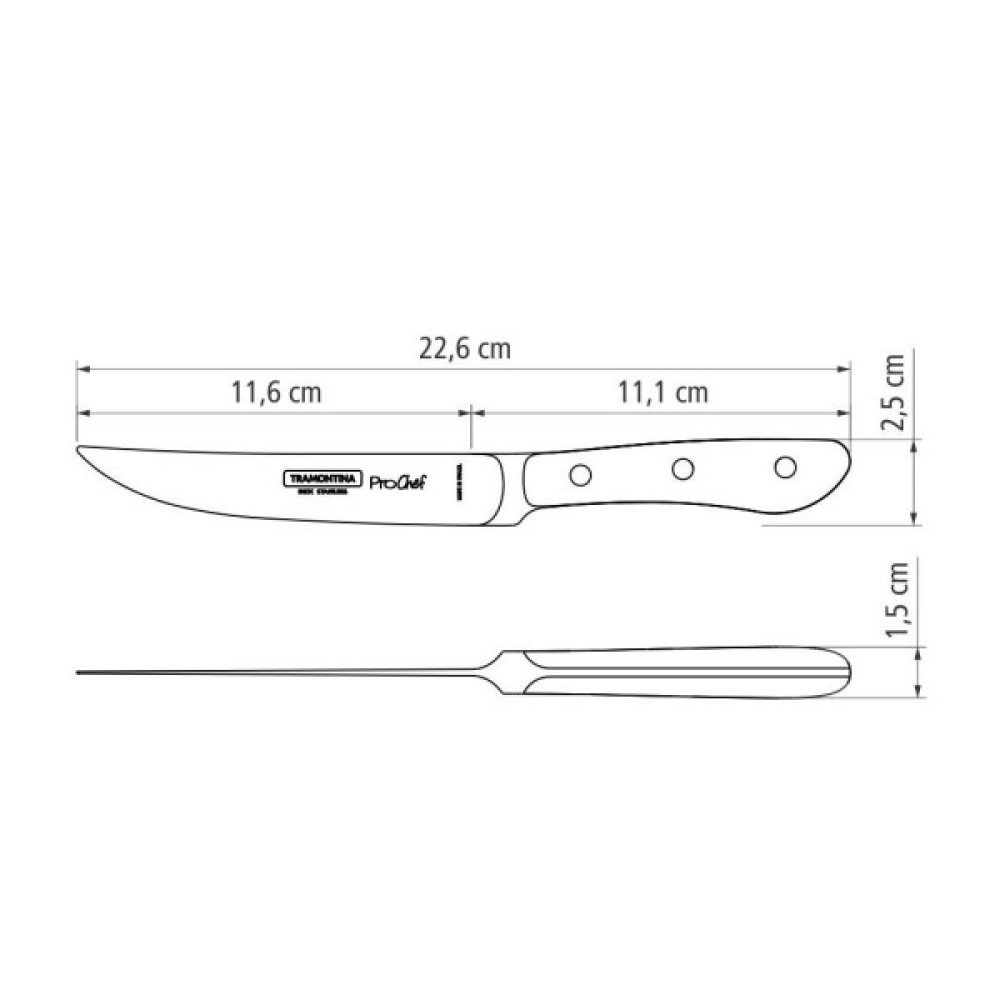 Кухонний ніж Tramontina Prochef 127 мм (24153/005)