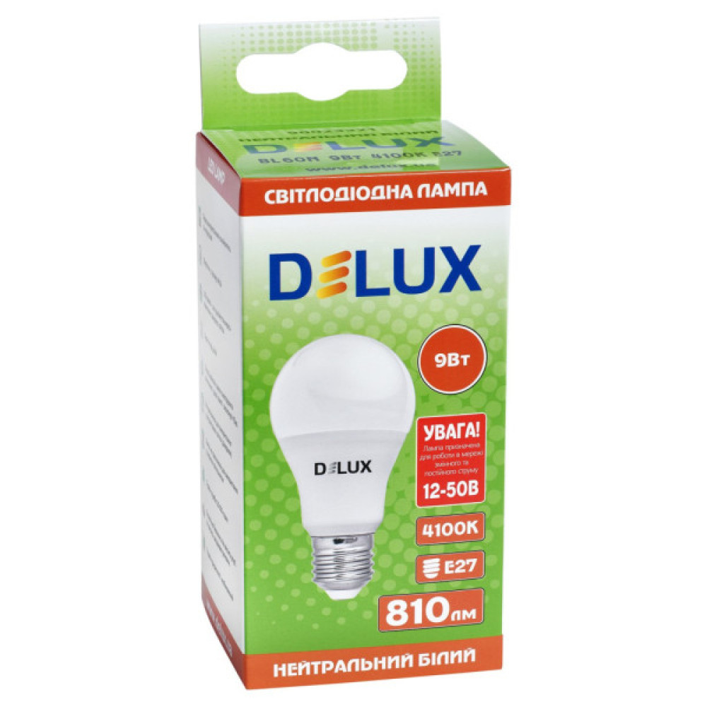 Лампочка Delux BL 60N 9 Вт 4100K AC/DC12-50В E27 (90023321)